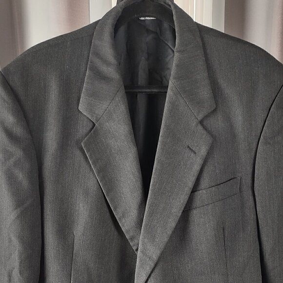 Kilburne and Finch Men's Gray Two Button Wool Blend Suit Jacket, Size 44S - Picture 2 of 12